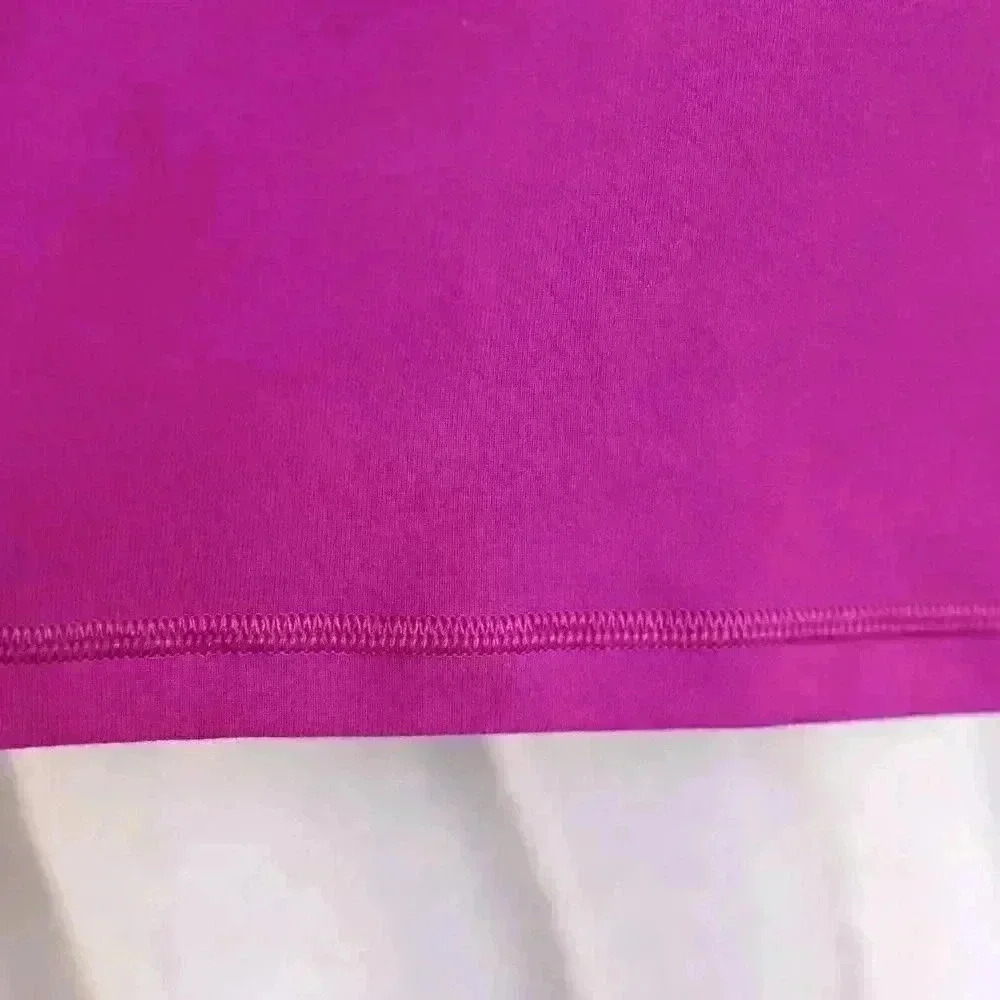Lululemon Shirt Womens 6 Pink Workout Razorback Lined Bra Sleeveless GYM TANK - Picture 2 of 6